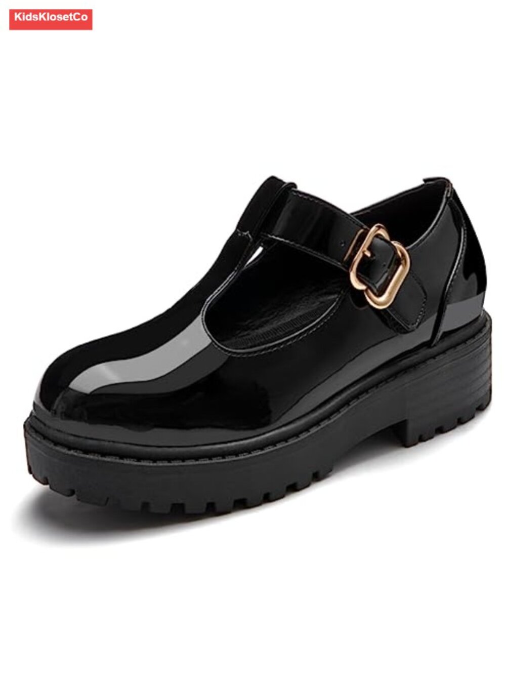 Girls Mary Jane T-Strap Platform Loafer Dress Shoes